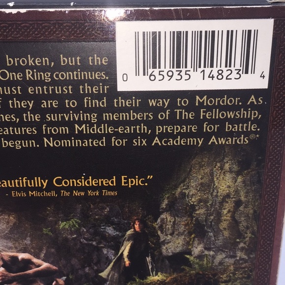 The Lord Of The Rings The Two Towers VHS Video - Picture 5 of 9